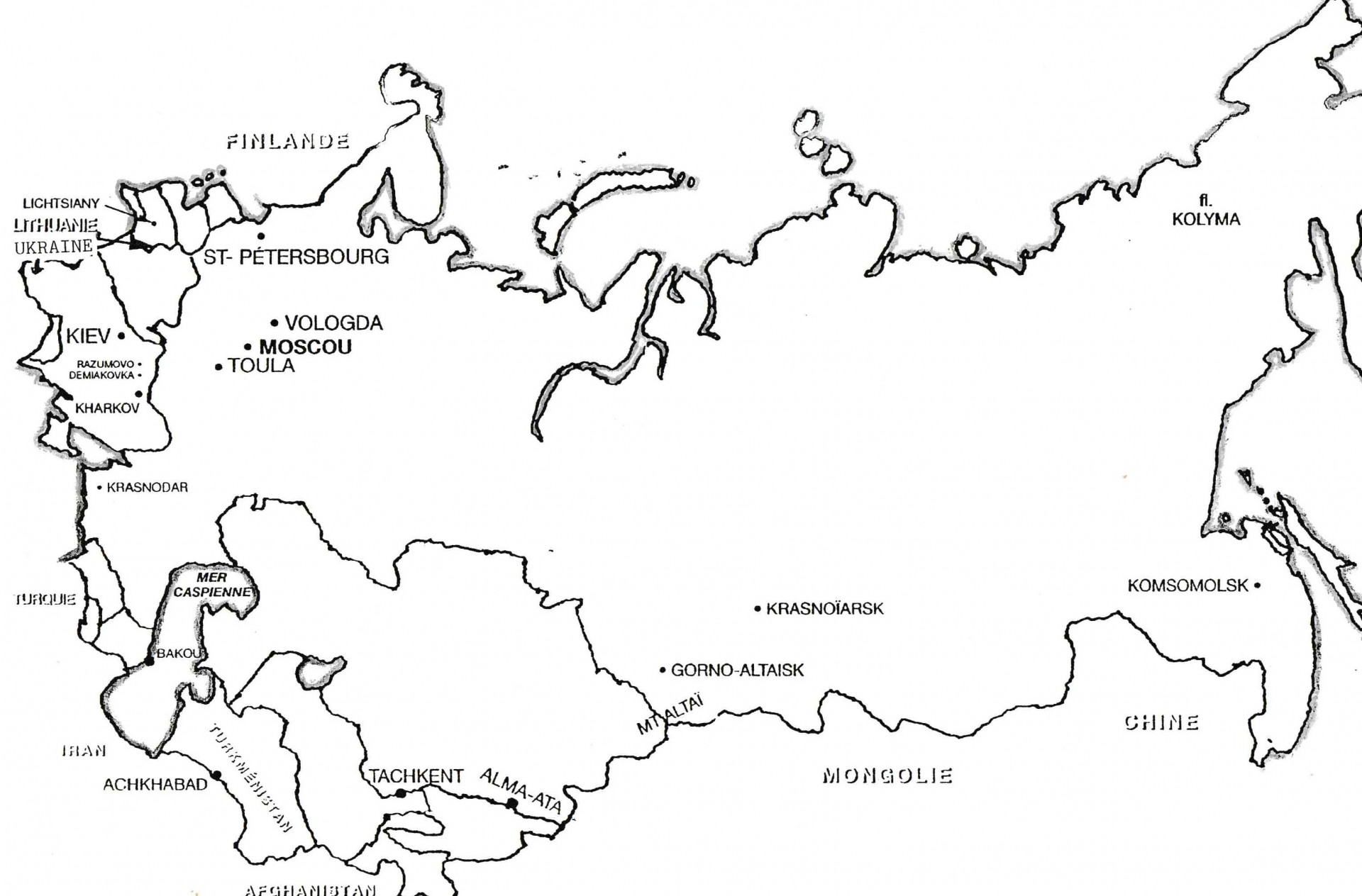 Carte russie