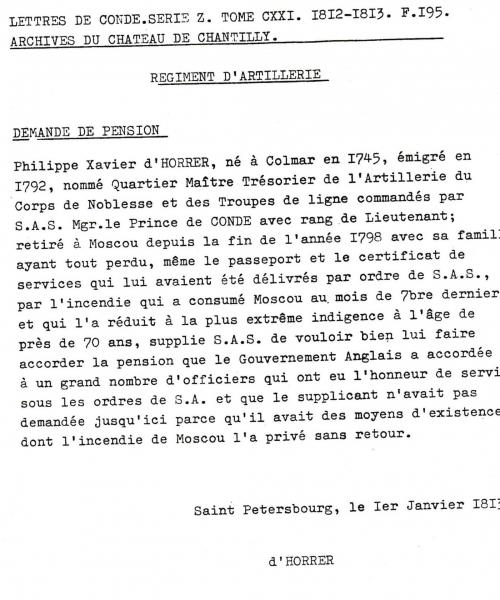 Doc-7 : Demande de pension n° 1